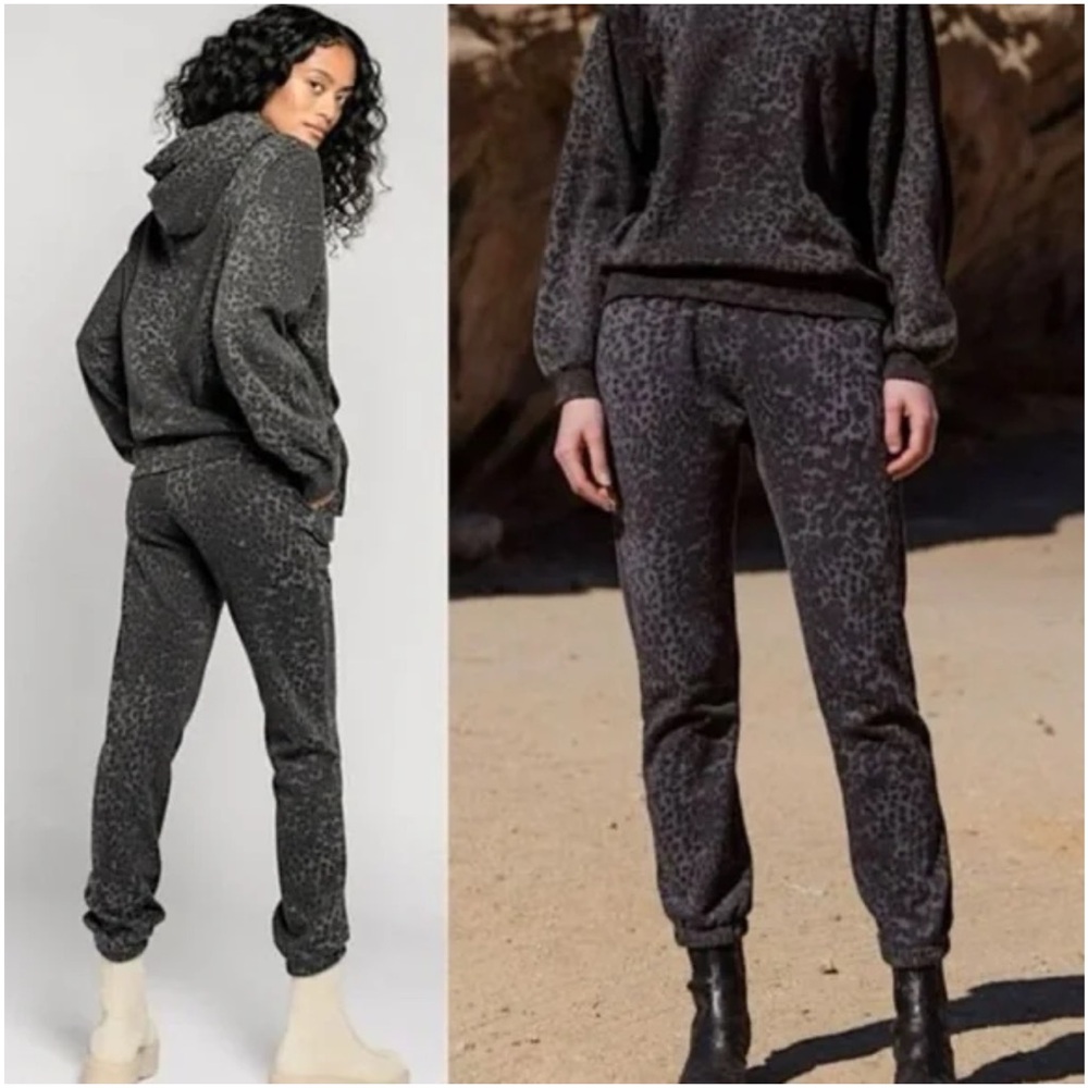 Ragdoll LA Jogger Anthracite Leopard joggers.